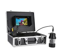 YXFAZPP Cámara de Pesca DVR, cámara buscador de Peces 1000TVL, Pantalla de 9,0 Pulgadas, cámara LED infrarroja Impermeable IP68 con 38 LED Ajustables, para Lago de Hielo (50M Cable)