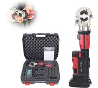 YXFAZPP Herramienta de engarzado hidráulica eléctrica, 16-300mm2 Engarzadora de Cable Recargable de 180°, con Pantalla Digital LED, para Terminal de Cobre y Aluminio