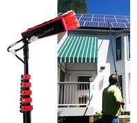 YXFAZPP Kit de Poste Alimentado por Agua, Sistema de Limpieza Alimentado por Agua, Manguera limpiadora de Ventanas de Aluminio para Exteriores, Limpieza de Paneles solares (20FT/6M)