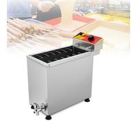 YXFAZPP Máquina Comercial de palitos de Queso Caliente de 25L, freidora eléctrica de Acero Inoxidable de 3000 W, Control de Temperatura de 60-200 °C