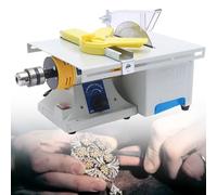 YXFAZPP Máquina de Pulido y Rectificado de Joyería de Gemas, Mini Sierra de Mesa para Pulido de Piedras, Torno DIY 0-10000r/min