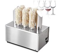 YXFAZPP Máquina pulidora eléctrica para Copas de Vino, máquina pulidora de cristalería de acero Inoxidable con Arandelas de paño de Pulido 5/8, 800 Piezas/Hora (8)