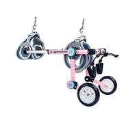 YXFAZPP Silla de ruedas ajustable para perros, carrito de 2 ruedas para mascotas o perros para patas traseras, carrito de rehabilitación para perros discapacitados (XS (ancho))