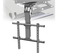 YXFAZPP Soporte de Techo para TV eléctrico de 50" - 70", Soporte de TV motorizado con Control Remoto, Ajuste de ángulo de 0-85°, Capacidad de Carga máxima de 80 kg, para el hogar