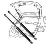 YXFCD 2 Piezas Varilla hidráulica para Maletero para Nissan Navara D22 23 40 Carryboy Hardtop 330mm 133N C1604464A, Maletero de Automóvil Soporte Puntal Aire Amortiguador de Gas Accesorios