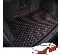 YXFCD Coche Alfombrillas Maletero Cuero para Toyota Crown 2016-2018, Funda Maletero Bandeja Protectora Impermeable Antideslizante Interior Accesorios,C/Black and Red