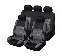 YXFCD Fundas para Asientos de Coche para Citroen C4 Cactus Hatchback 2014-2019, Delanteros Traseros Fundas Completo Cómodo Cojines Transpirable Interior Accesorios,C/Gray