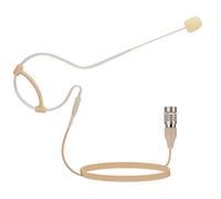 YXG Headworn - Micrófono para colgar sobre la oreja, color beige, de perfil bajo, ligero, compatible con sistema inalámbrico Audio-Technica, transmisor de cuerpo, con enchufe Hirose de 4 pines