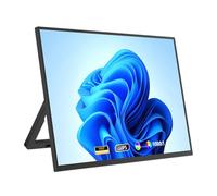 YXH-LPMM Monitor portátil de 14 Pulgadas con Pantalla táctil, 1920x1080, HDR, luz Azul Baja, para Consola de Juegos, portátil, teléfono móvil, extensión de PC,16in