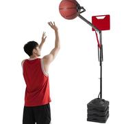 YXHGNNS Entrenador de tiro de baloncesto, reboteador de baloncesto y soporte de aro de entrenamiento de altura ajustable para una mejor práctica de tiro, para práctica de tiro en interiores y