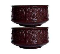 Yxhupot - Juego de 2 tazas de té (78 ml, arcilla china, Zisha, Fu Luck Happy