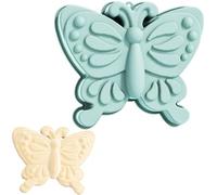 YXHZVON Moldes de Silicona de Mariposa Grandes, Azul Antiadherente Molde de Forma, Molde de Silicona Mariposa 3D para Pan, Bizcocho, Gelatina Grande