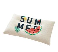 YXINAER Almohada De Látex Almohada de látex con núcleo Dibujos Animados for Adultos, partículas trituradas, Ideal for Viajes, masajes y Memoria(Color 3,60x40cm)