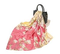 YXINAER Bandana de Seda Bufanda de satén for Mujer, Bufanda Cuadrada pequeña Primavera y Verano, Seda Artificial, Regalo Estampado(ZQ16)