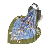 YXINAER Bandana de Seda Bufanda de satén for Mujer, Bufanda Cuadrada pequeña Primavera y Verano, Seda Artificial, Regalo Estampado(ZQ27)