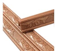 YXINAER Cenefa Autoadhesiva Pegatinas de espuma for borde pared, papel tapiz autoadhesivo impermeable for zócalo, pegatinas línea cintura for esquina, decoración del hogar(Brown,1.15mx8cmx5.5mm)