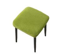 YXINAER Funda Otomana Fundas for taburetes de Color sólido, Fundas Asiento cuadradas extraíbles, elásticas for tocador for el hogar(4)