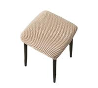 YXINAER Funda Otomana Fundas for taburetes de Color sólido, Fundas Asiento cuadradas extraíbles, elásticas for tocador for el hogar(6)