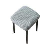 YXINAER Funda Otomana Fundas for taburetes de Color sólido, Fundas Asiento cuadradas extraíbles, elásticas for tocador for el hogar(2)