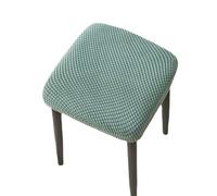 YXINAER Funda Otomana Fundas for taburetes de Color sólido, Fundas Asiento cuadradas extraíbles, elásticas for tocador for el hogar(12)