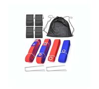 YXINAER Líneas para Voleibol de Playa Líneas de Voleibol Playa con Clavos y Sacos Arena fijos límites al Aire Libre Marcador Correas cancha(RB W sandbag)
