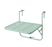 YXINAER Mesa Colgante Balcon Rambardes Table Suspendues Pour Balcon, Métal Forgé, Mini Tenture Murale Simple, Pliante, Jardin(Green)
