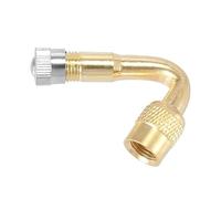 YXINAER Prolongador de Válvula Adaptadores de extensión vástago válvula neumático 45 Grados, Extensores latón for neumáticos automóviles, vehículos recreativos y Motocicletas (4 Unidades)
