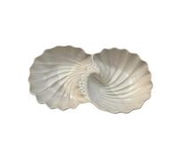 YXINAER Tazón de Frutas Breakfast Ceramic Shells Sea Scallops Fruits Desserts Salad Dressings Condiments and Bowls(6.5 inches)