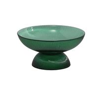 YXINAER Tazón de Frutas Exquisite Glass Fruit Platter Home Living Room Coffee Table Dried Snacks Plates Candy Snack Specialty(02.L)