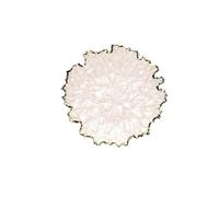 YXINAER Tazón de Frutas Gold Border Corn Leaf Plate Series Fruit Hotel Living Room(27cm)