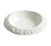 YXINAER Tazón de Frutas Household Deep Dish Creative Hotel Restaurant Tableware White Dinner Soup(12 inches)