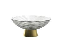 YXINAER Tazón de Frutas Transparent Glass Fruit Plate Living Room Home Coffee Table Snack Display(Color9)