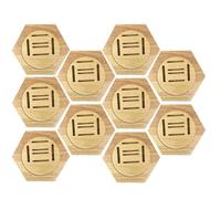 YXINAER Vitrina para Medallas Estantes de exhibición medallas Madera, Soporte Medalla combinación Hexagonal, Conmemorativa Honor, decoración Pared del hogar, 1-10 Uds(10pcs)