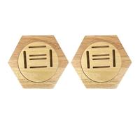 YXINAER Vitrina para Medallas Estantes de exhibición medallas Madera, Soporte Medalla combinación Hexagonal, Conmemorativa Honor, decoración Pared del hogar, 1-10 Uds(2pcs)