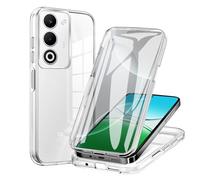 YXINDAFU Funda para OPPO A5/OPPO A5m,360 Grados Full Body Antigolpes Case con Protector de Pantalla Integrado Silicona TPU y PC Duro 2 en 1 Antiarañazos Carcasa - Transparente