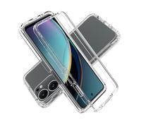 YXINDAFU Funda para realme P3 5G / realme 14T 5G,360 Grados Full Body Antigolpes Case con Protector de Pantalla Integrado Silicona TPU y PC Duro 2 en 1 Antiarañazos protección Carcasa,Transparente