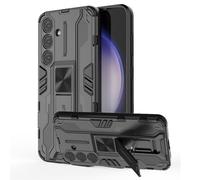 YXINDAFU Funda para Samsung S24 Plus,Carcasa de Antigolpes Dual Layer Silicona TPU y Duro PC protección [con Colapso Soporte] Funda para Samsung Galaxy S24 Plus/Galaxy S24+,Negro