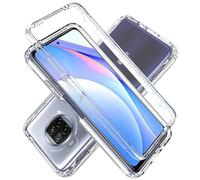 YXINDAFU Funda para Xiaomi Mi 10T Lite 5G,360 Grados Full Body Antigolpes Case con Protector Pantalla Integrado Silicona TPU y PC Duro 2 en 1 Antiarañazos Carcasa para Xiaomi 10T Lite,Transparente