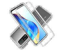 YXINDAFU Funda para Xiaomi Mi 10T Pro/Xiaomi Mi 10T 5G,360 Grados Full Body Antigolpes Case con Protector de Pantalla Integrado Silicona TPU y PC Duro 2 en 1 Antiarañazos Carcasa - Transparente