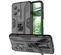 YXINDAFU Funda Xiaomi Poco X5 5G,Antigolpes de 360 Grados protección Carcasa [Silicona TPU y Duro PC Armor Bumper] con Soporte Funda para Poco X5 5G/Redmi Note 12 5G,Negro