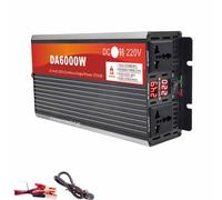 YXINHONGYUE 12v to 110v, Inversor Solar de Onda Senoidal Pura 6000W 12V 24V 48V 60V a 110V/220V DC a AC con Pantalla LCD Inversor de Onda Senoidal Pura para Camión, Hogar, RV