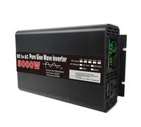 YXINHONGYUE 12v to 220v, Inversor de Potencia Pico de 5000 W convertidor de 12 V CC a 110 V CA con Pantalla LED 1 Toma de CA inversor de Onda sinusoidal Pura para emergencias domésticas