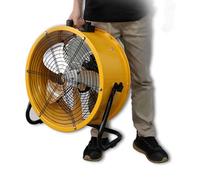 YXINHONGYUE 16 Inches, Ventilador Industrial de Tambor de Alta Resistencia de 16 a 20 Pulgadas Ventilador de Piso de Alta Velocidad de 750 W con asa portátil, Ajustable a 130°