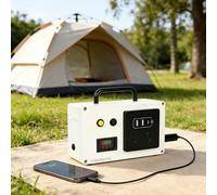 YXINHONGYUE Batería Externa de Supervivencia para Camping al Aire Libre de 150 W con manivela de Emergencia, Carga USB y Motor dinamométrico para emergencias, Cortes de luz y Camping.
