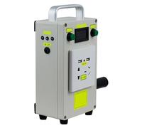 YXINHONGYUE Generador de manivela portátil de 6600 mAh, Cargador de Emergencia Manual multifunción para Operaciones de Campo, Viajes de Campo, Emergencia Fuera de la Red con Pantalla Digital