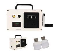 YXINHONGYUE Generador de manivela Recargable 5600 Mah 220 V con Mango Plegable Cargador USB de Emergencia portátil para desastres Naturales y Entrenamiento de Supervivencia, Senderismo