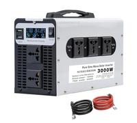 YXINHONGYUE Inversor De Corriente Alterna De Onda Sinusoidal Pura De 12 V/24 V/48 V/60 V/72 V CC A 110 V CA Inversor Solar De Potencia Máxima De 3000 W Inversor Autónomo,60v