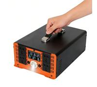 YXINHONGYUE Inversor de Fase Dividida, Inversor Portátil de Onda Senoidal Pura para RV Inversor Convertidor de 12V/24V/48V/60V/72V/96V DC a AC 110V-120V/220V-240V con Iluminación LED,24v to 110v 60hz