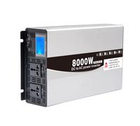 YXINHONGYUE Inversor de Potencia Portátil de 8000W DC 12V 24V 48V 60V 72V a AC 110V 220V con 2 Tomacorrientes, Pantalla LCD, Inversor de Onda Senoidal Pura para Vida Fuera de la Red,24v to 220v 50hz