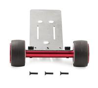 YXIUEYINGE Rueda de Acero Inoxidable for Trax-XAS Mini MAXX Monster TRUCK-107154-1 RC(Rood)